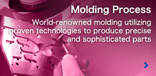 Molding Process:World-renowned molding utilizing proven technologies to produce precise and sophisticated parts